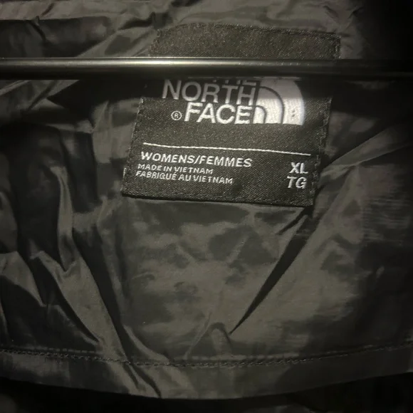 The North Face Women's ThermoBall Eco Parka XL Black Quilted Hooded Jacket - Picture 3 of 3